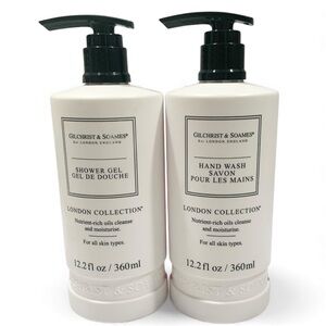 NEW GILCHRIST & SOAMES LONDON COLLECTION • SHOWER GEL + HAND WASH SET
12.2 fl oz